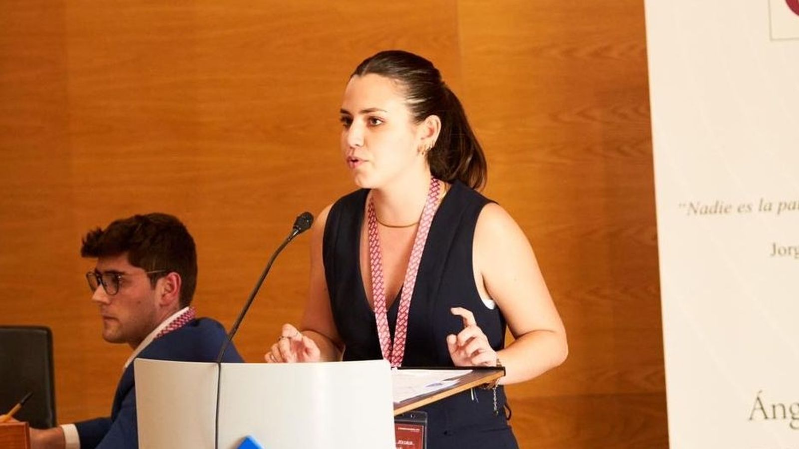 Andrea Machuca, estudiante de la USAL que competirá por ser la mejor oradora del mundo académico