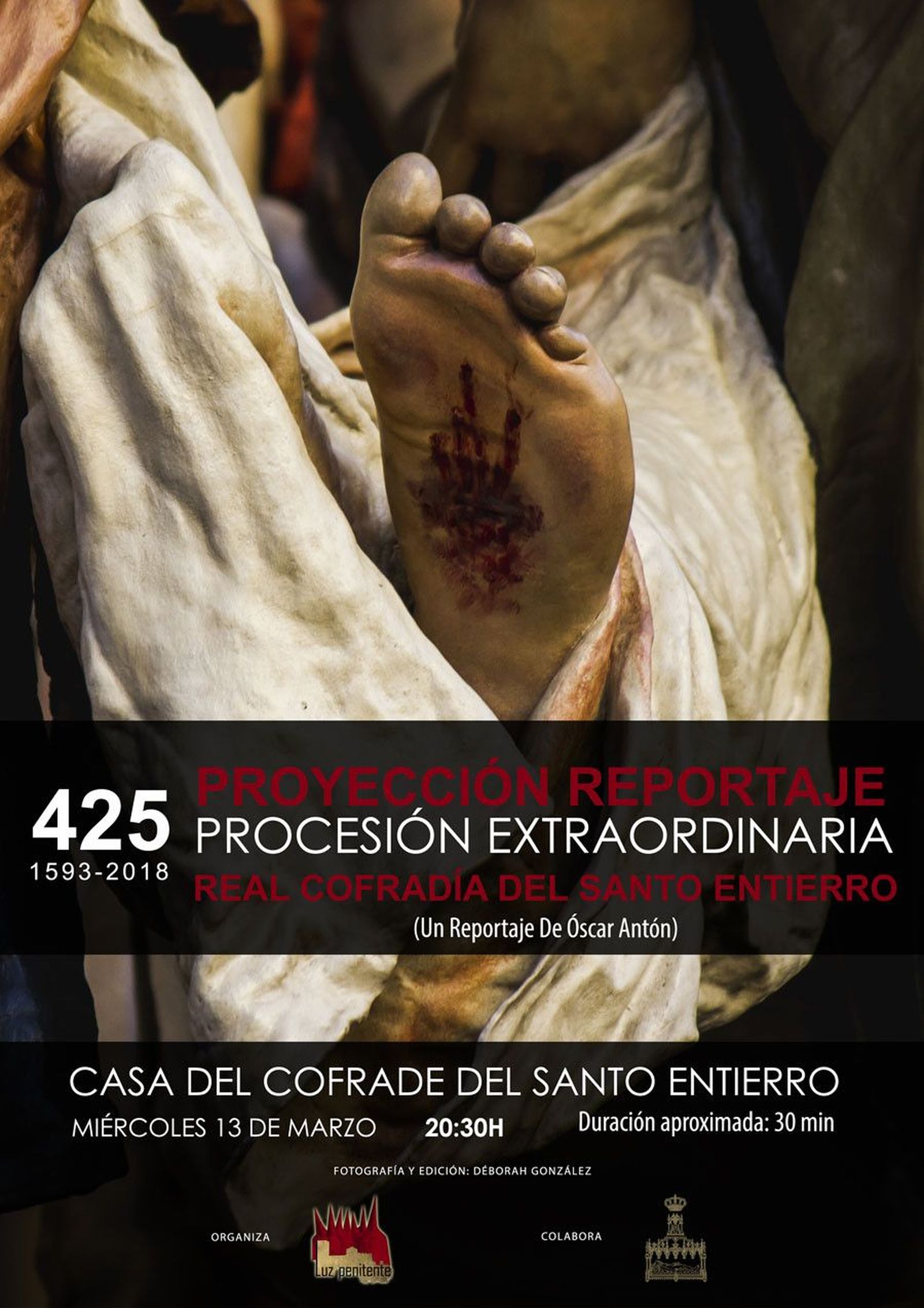 Cartel santo entierro