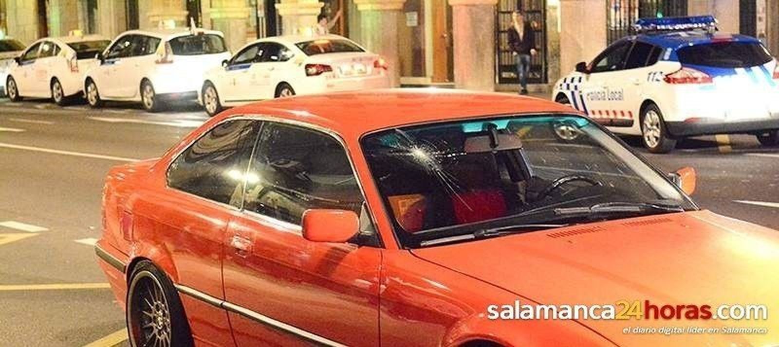 Herido un joven en un atropello de madrugada en la Gran Vía