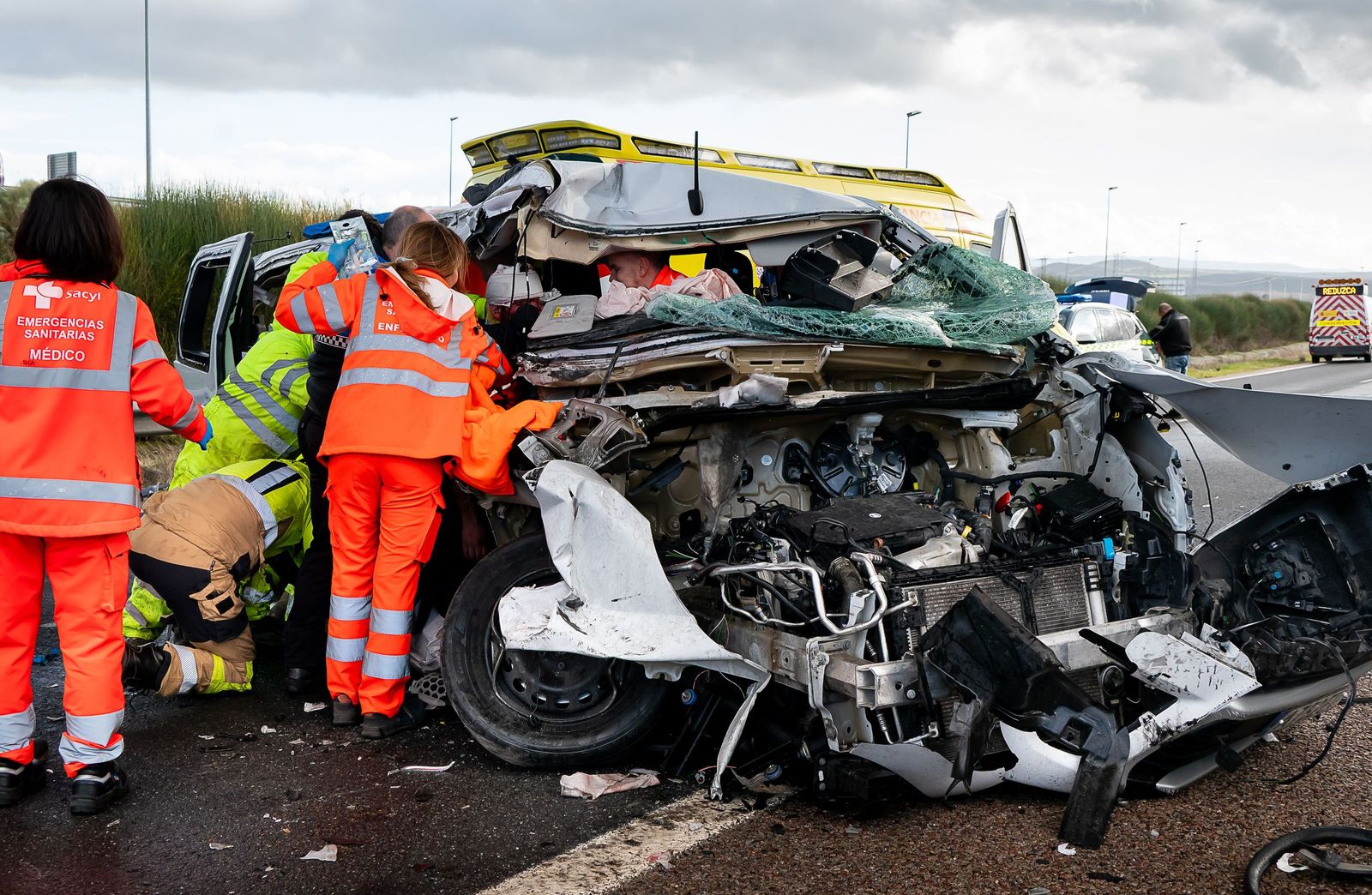 Varios heridos graves en un accidente en la A-62, en Ciudad Rodrigo