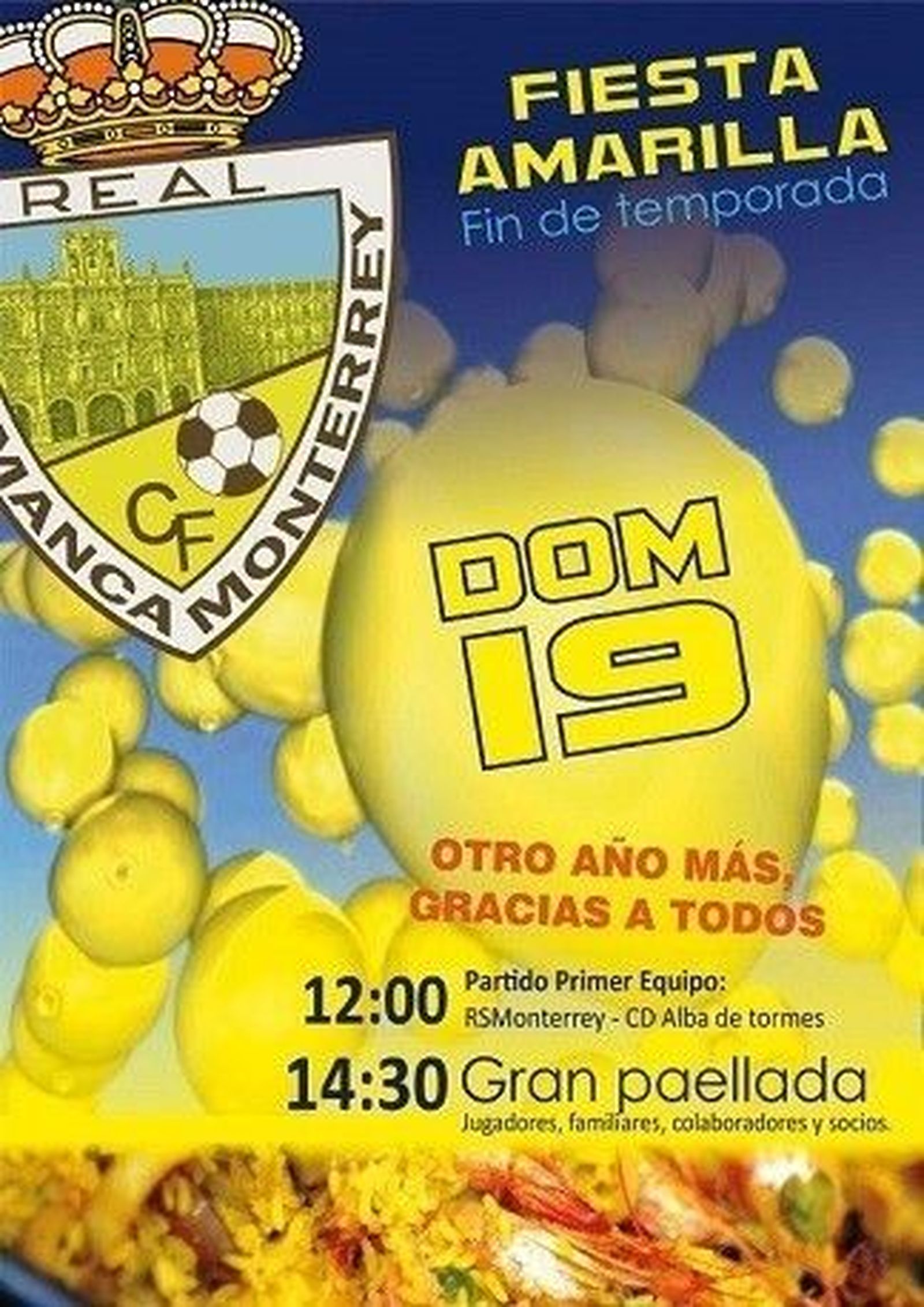 Fiesta fin de temporada del Real Salamanca Monterrey