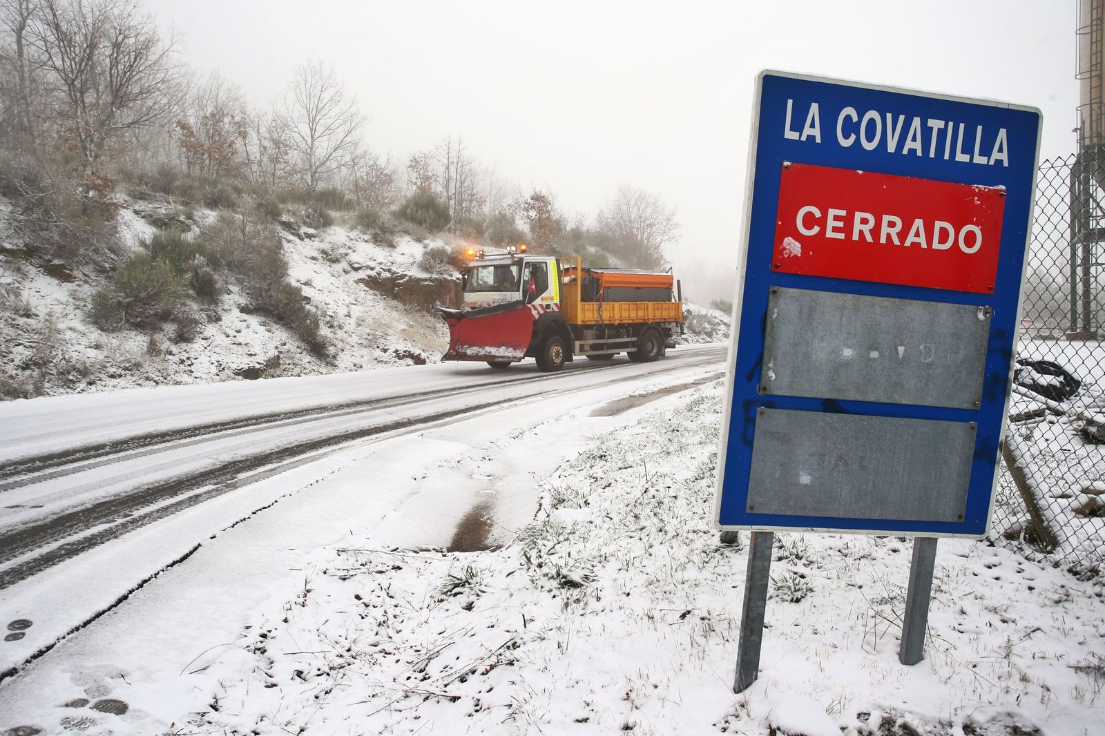 Nieve en la Sierra de Béjar. Fotos: Vicente/ICAL