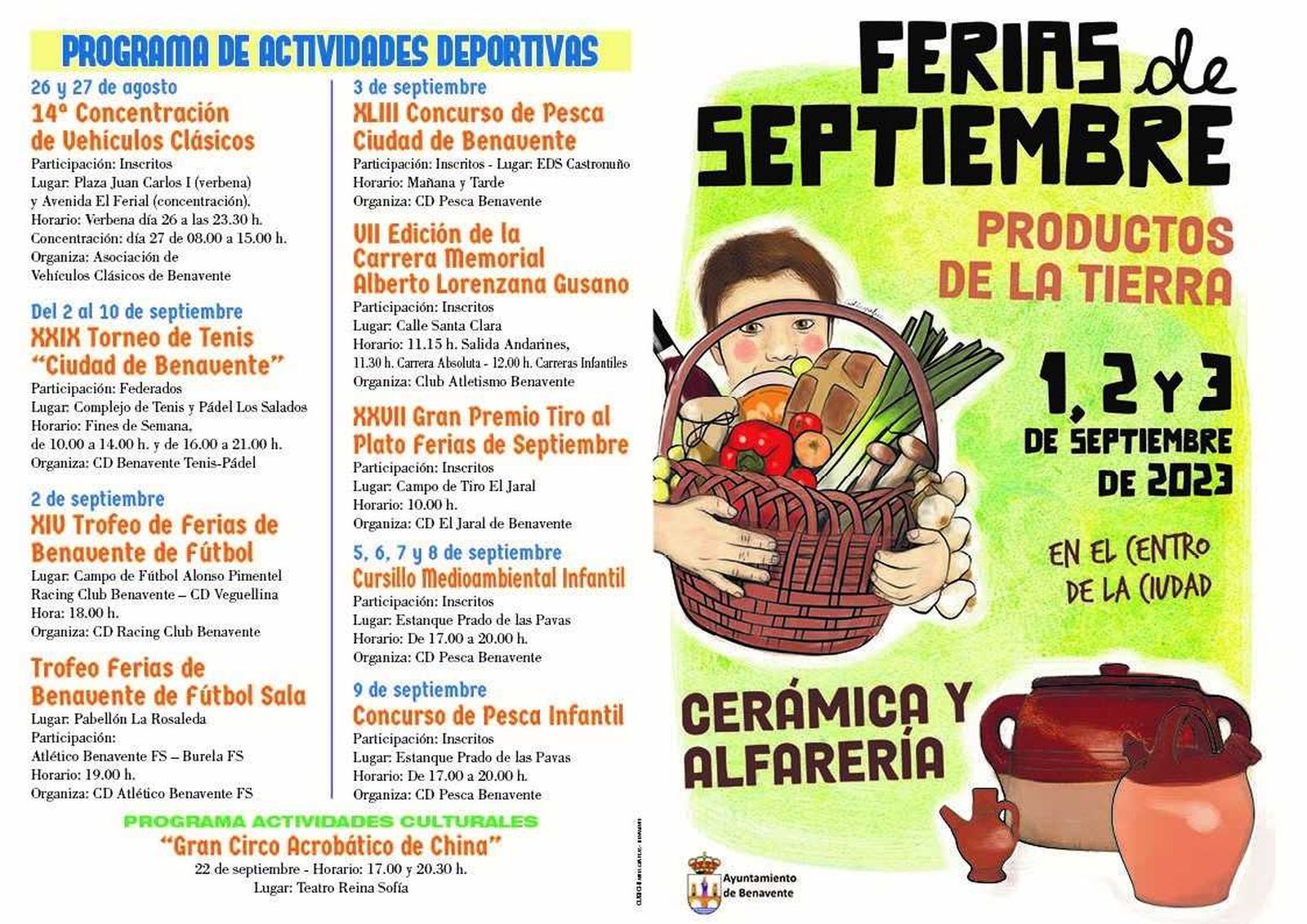 Programa de las Ferias de septiembre