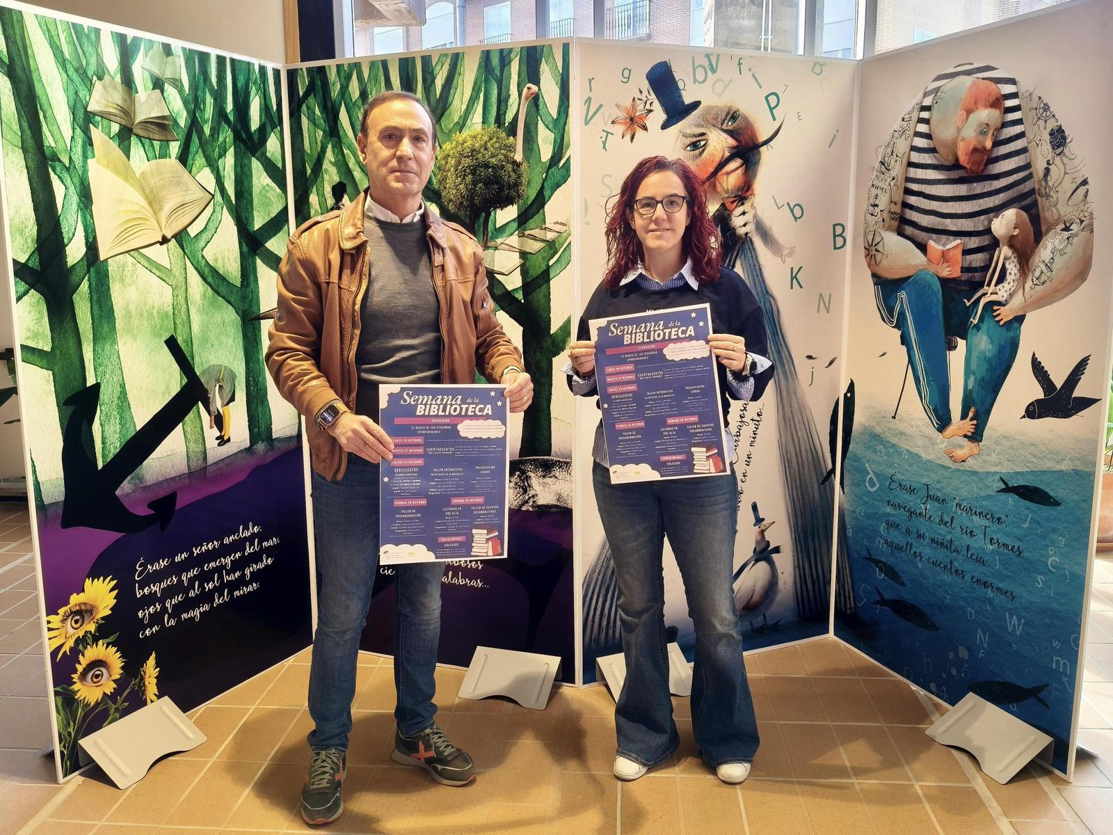 Presentación de la Semana de la biblioteca en Carbajosa