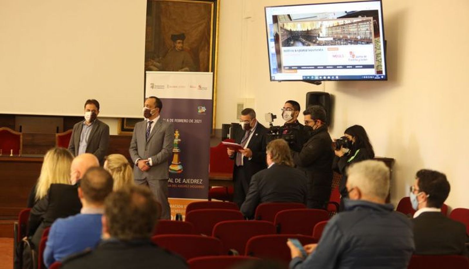 Inauguración del III Festival de Ajedrez de Salamanca.