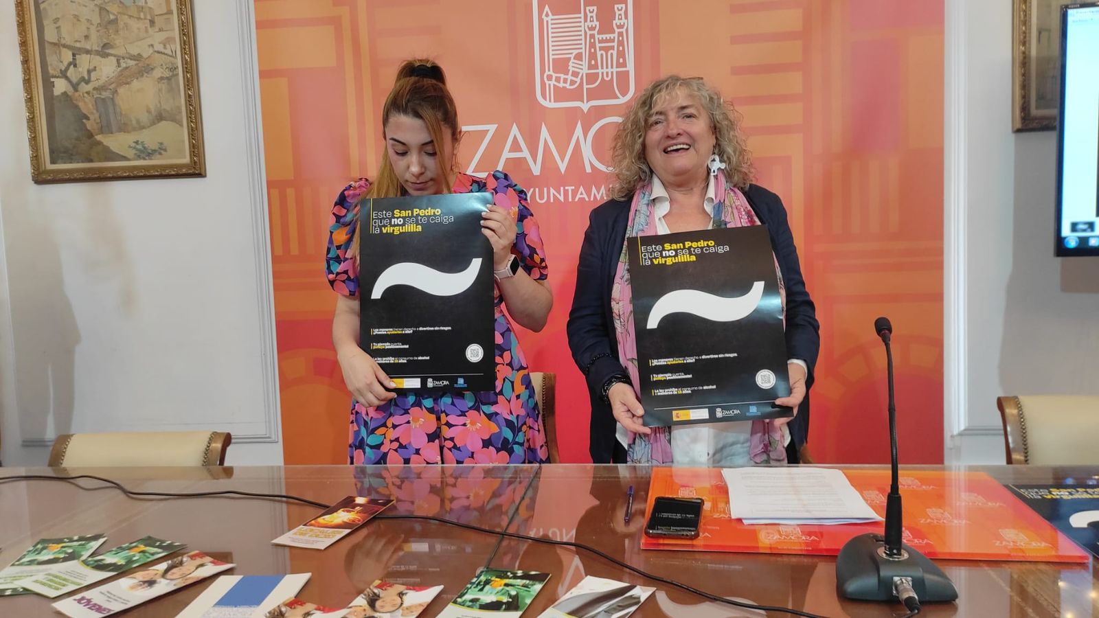 Presentación de ‘Este San Pedro, que no se te caiga la virgulilla’: la campaña de prevención sobre drogodependencia del Ayuntamiento de Zamora.