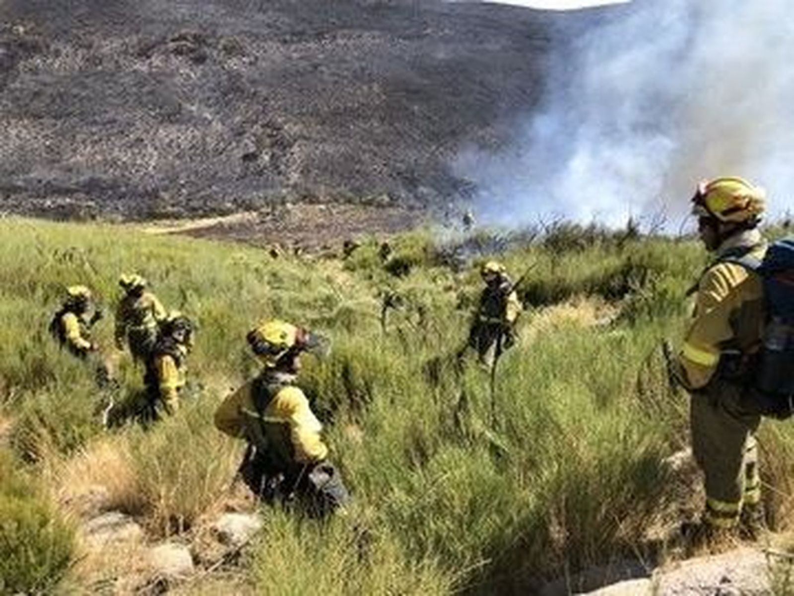 Efectivos de las Brif en el incendio que afecta al Valle del Jerte y la Vera. Efectivos de las Brif en el incendio que afecta al Valle del Jerte y la Vera.