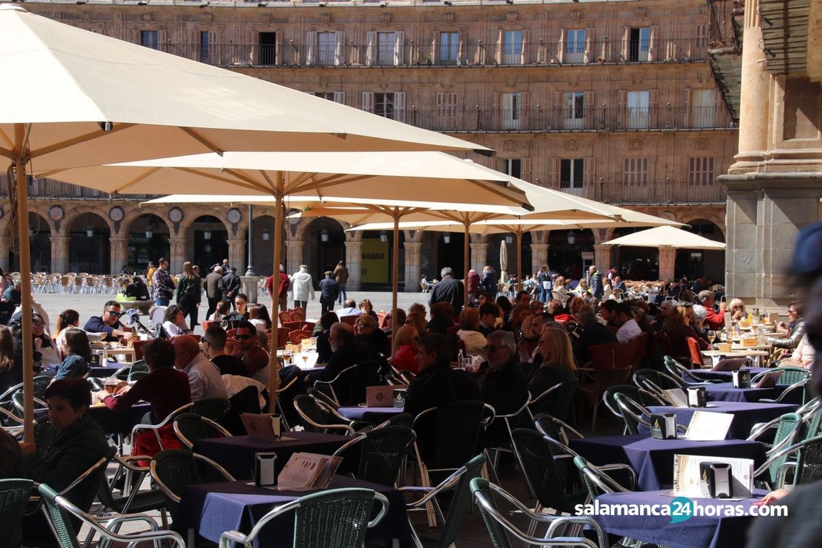 Plaza Mayor terraza llena