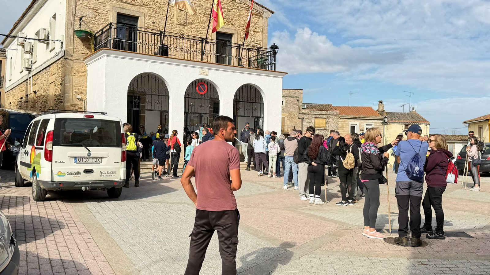 Éxito de participación en la marcha senderista de Saucelle con 250 inscritos