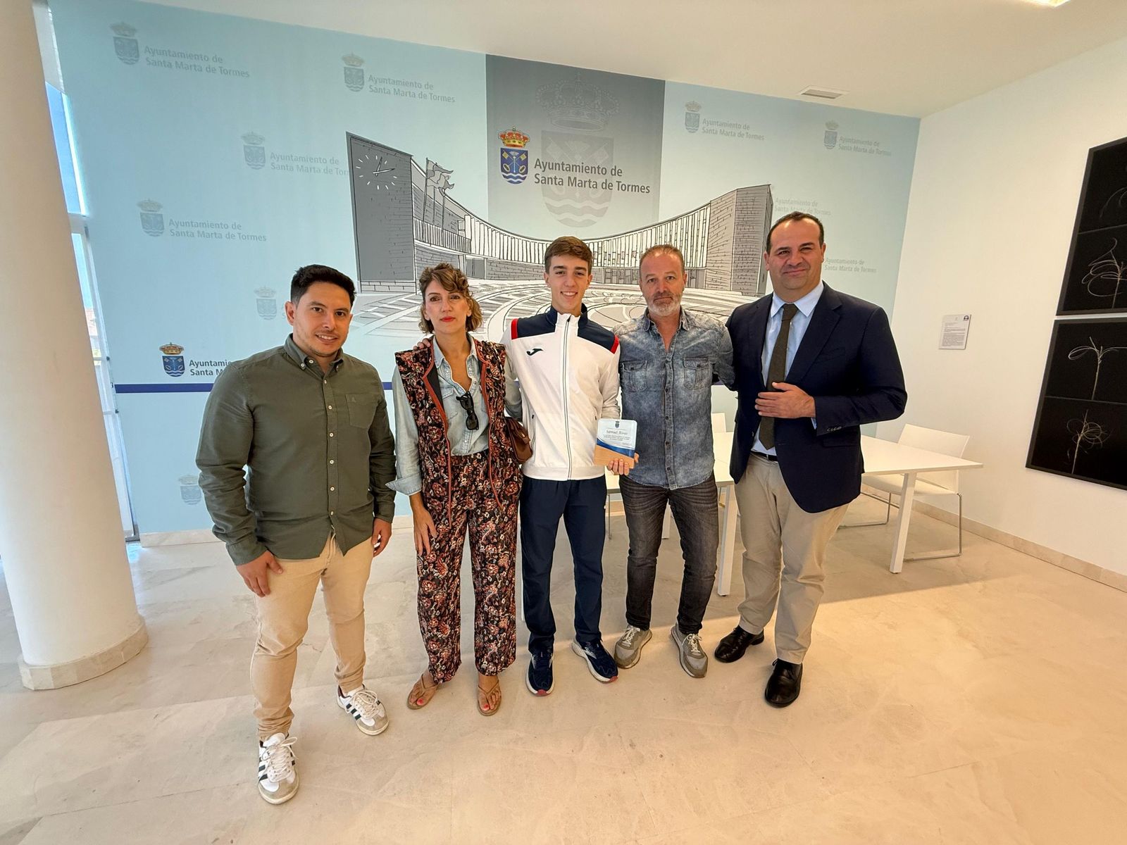 Recepción en Santa Marta a Samuel Rivas