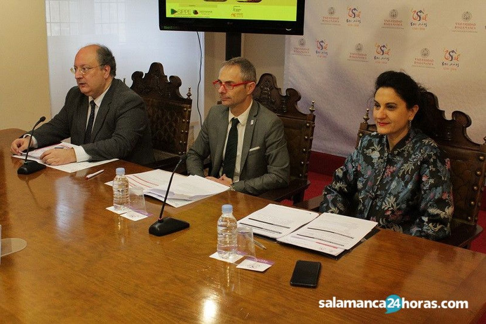 Enrique Cabero, Ricardo Rivero y Mili Pizarro