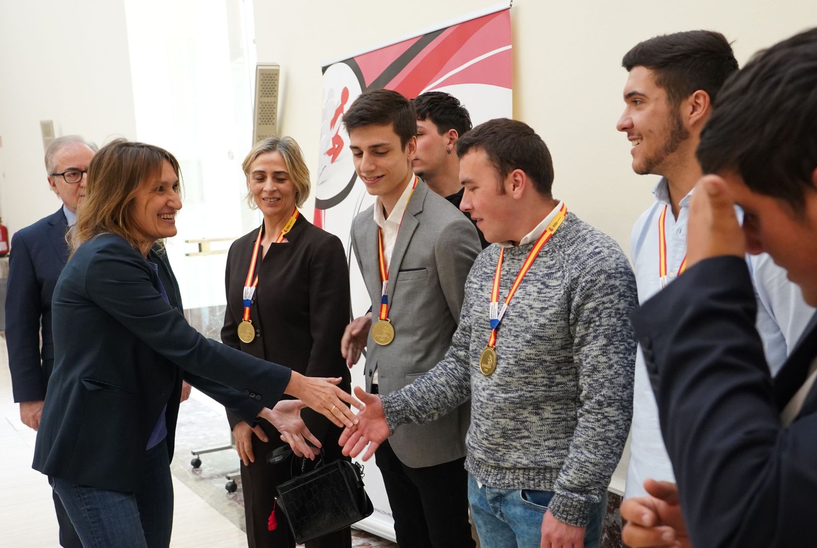 Los oros zamoranos en el Campeonato Nacional ‘Spainskills’, recibidos por parte de la Consejería de Educación. Foto: ICAL.