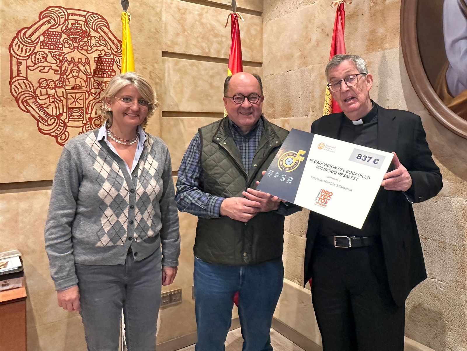 Éxito Solidario en la UPSA: Donación a Proyecto Hombre Salamanca tras el UPSAFest