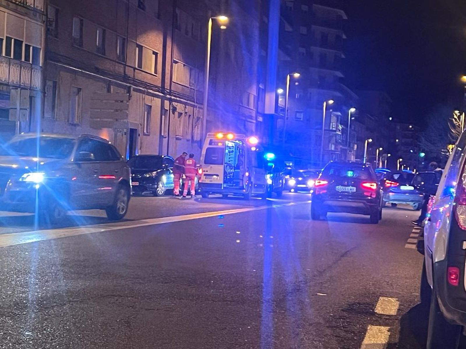 Herido un motorista tras una colisión con un turismo en la avenida de Portugal