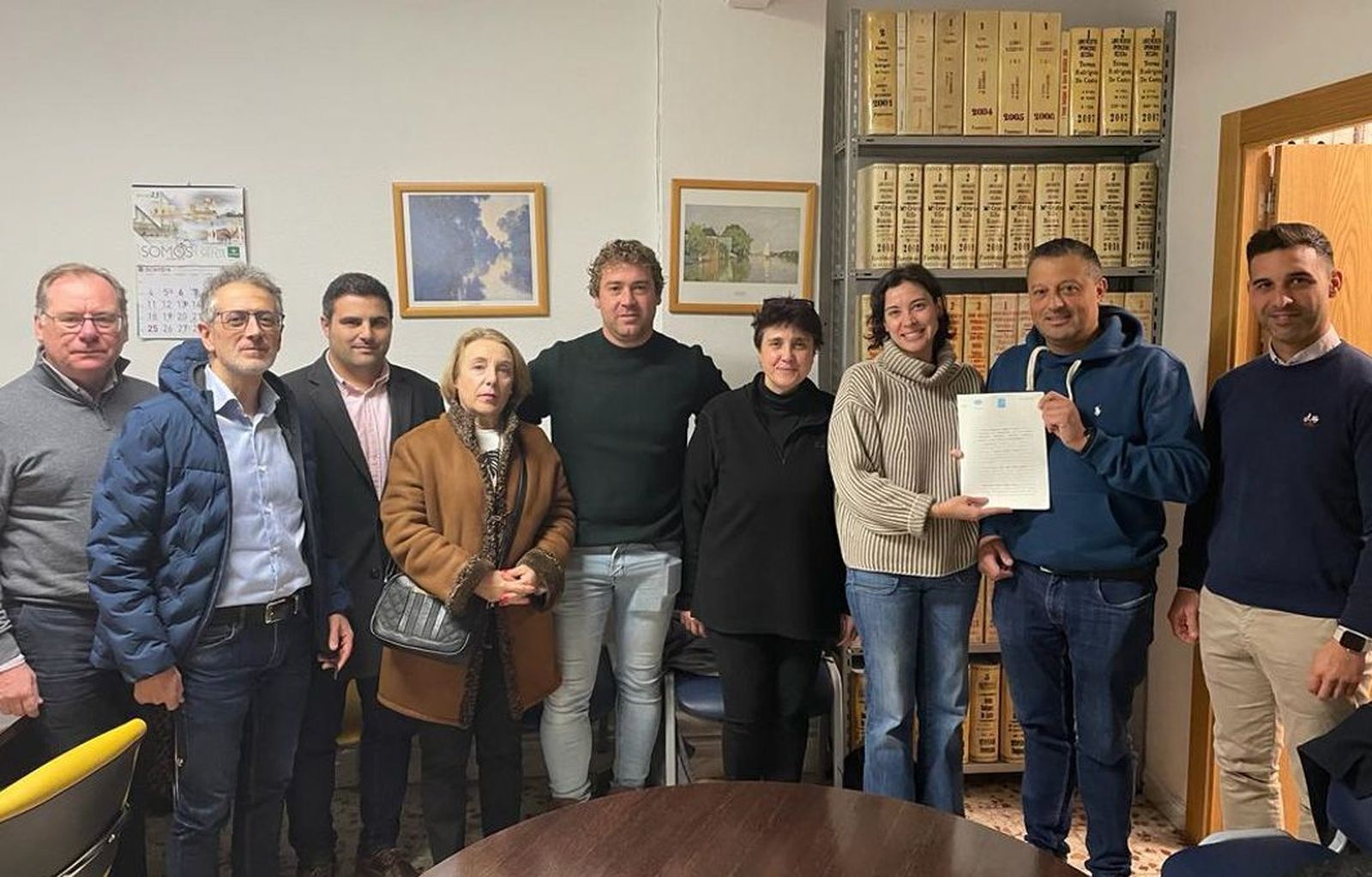 Socios fundadores de la Cooperativa Energética de Cañizal