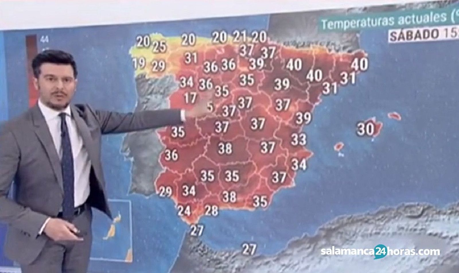 Telediario temperatura Salamanca 29 junio 2019
