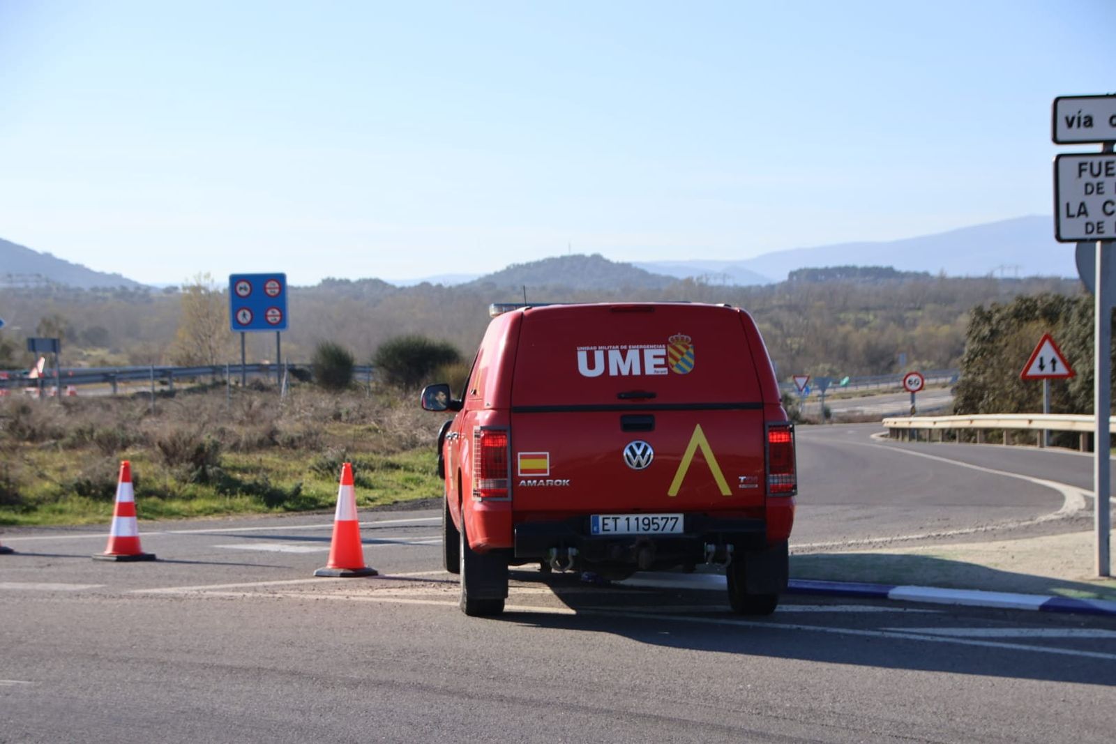 Situación de las carreteras por el corte de la A-66 y la N-630 entre Guijuelo y Béjar