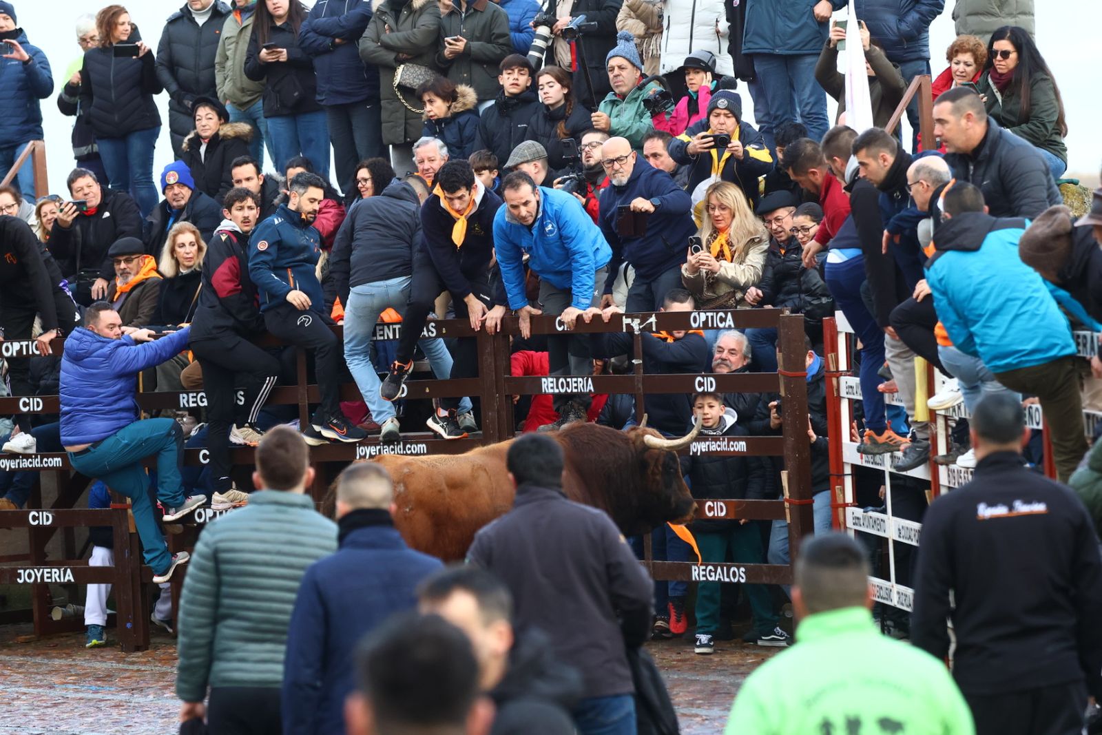 Toro del aguardiente en la mañana de martes del Carnaval del Toro 2026