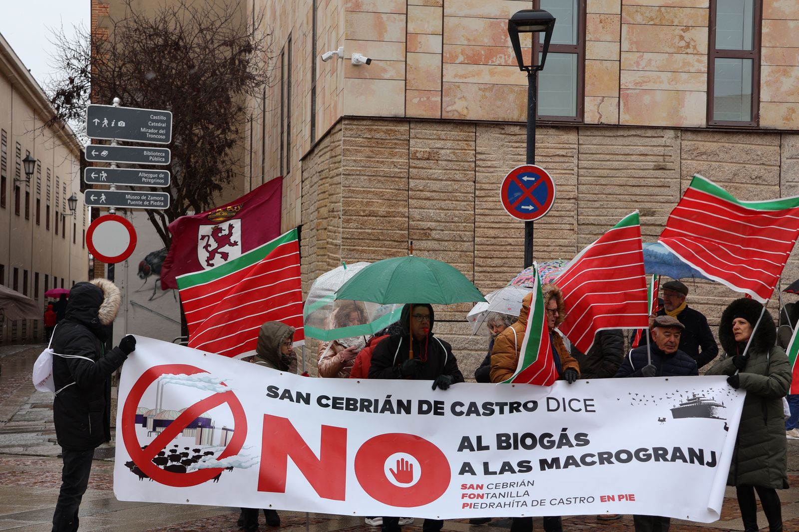 Manifestación contra el biogás en Zamora