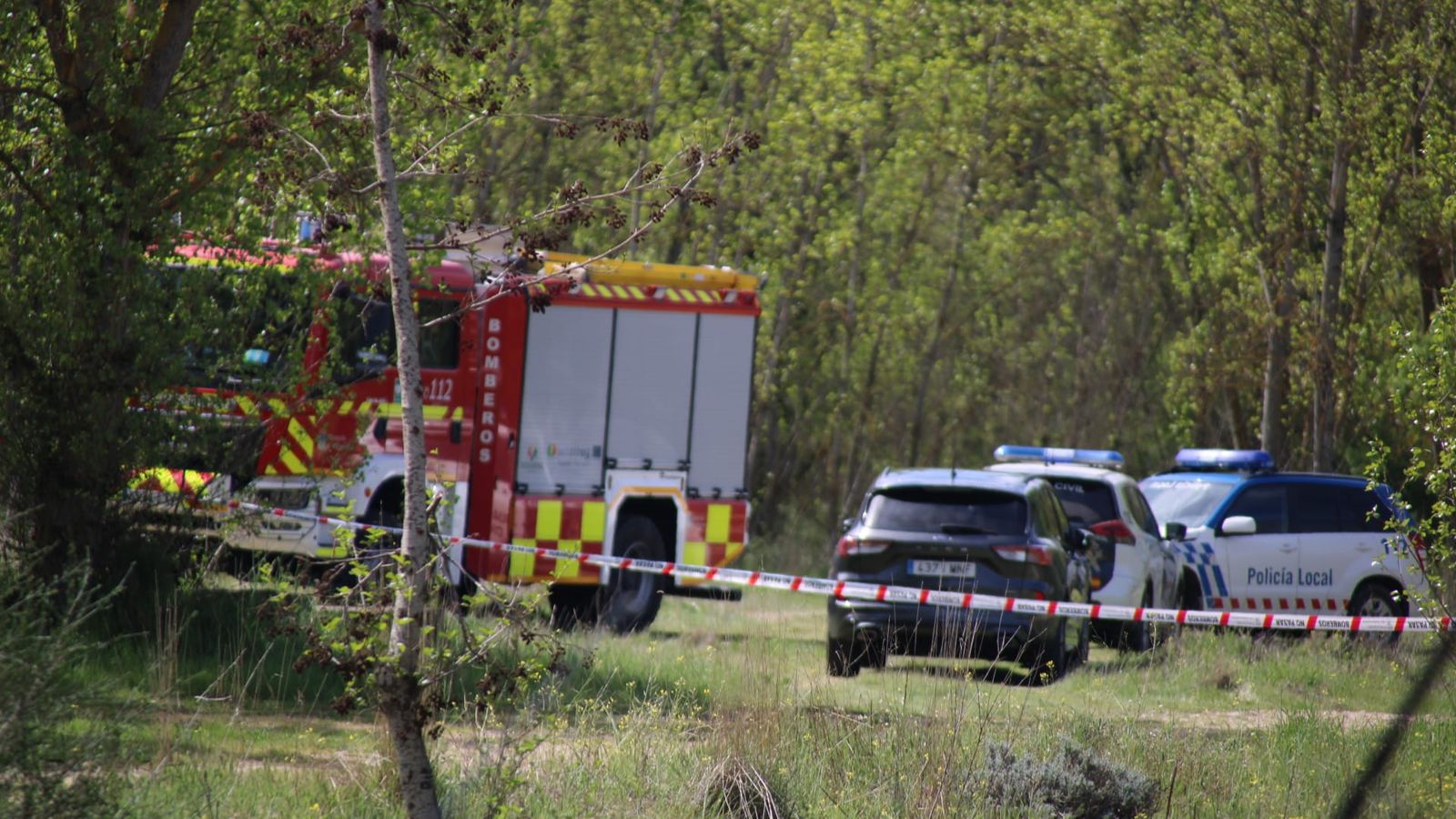 Rescate del cuerpo sin vida en el río Tormes a su paso por Villamayor