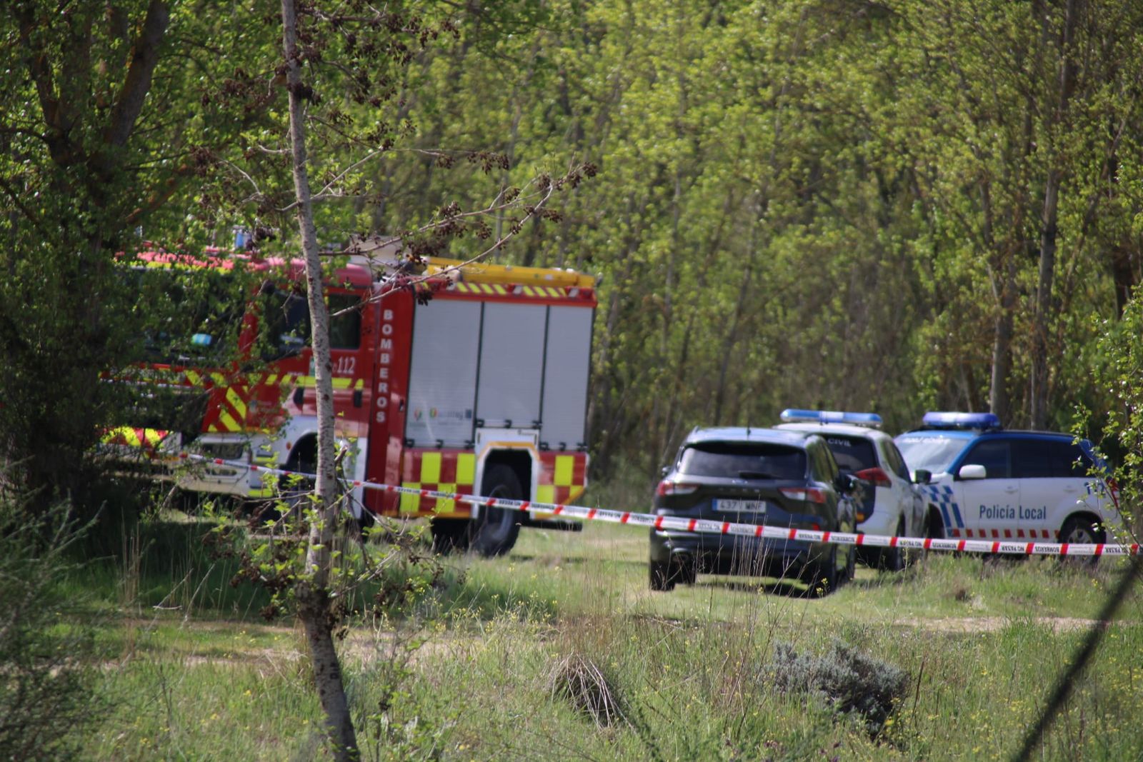 Rescate del cuerpo sin vida en el río Tormes a su paso por Villamayor