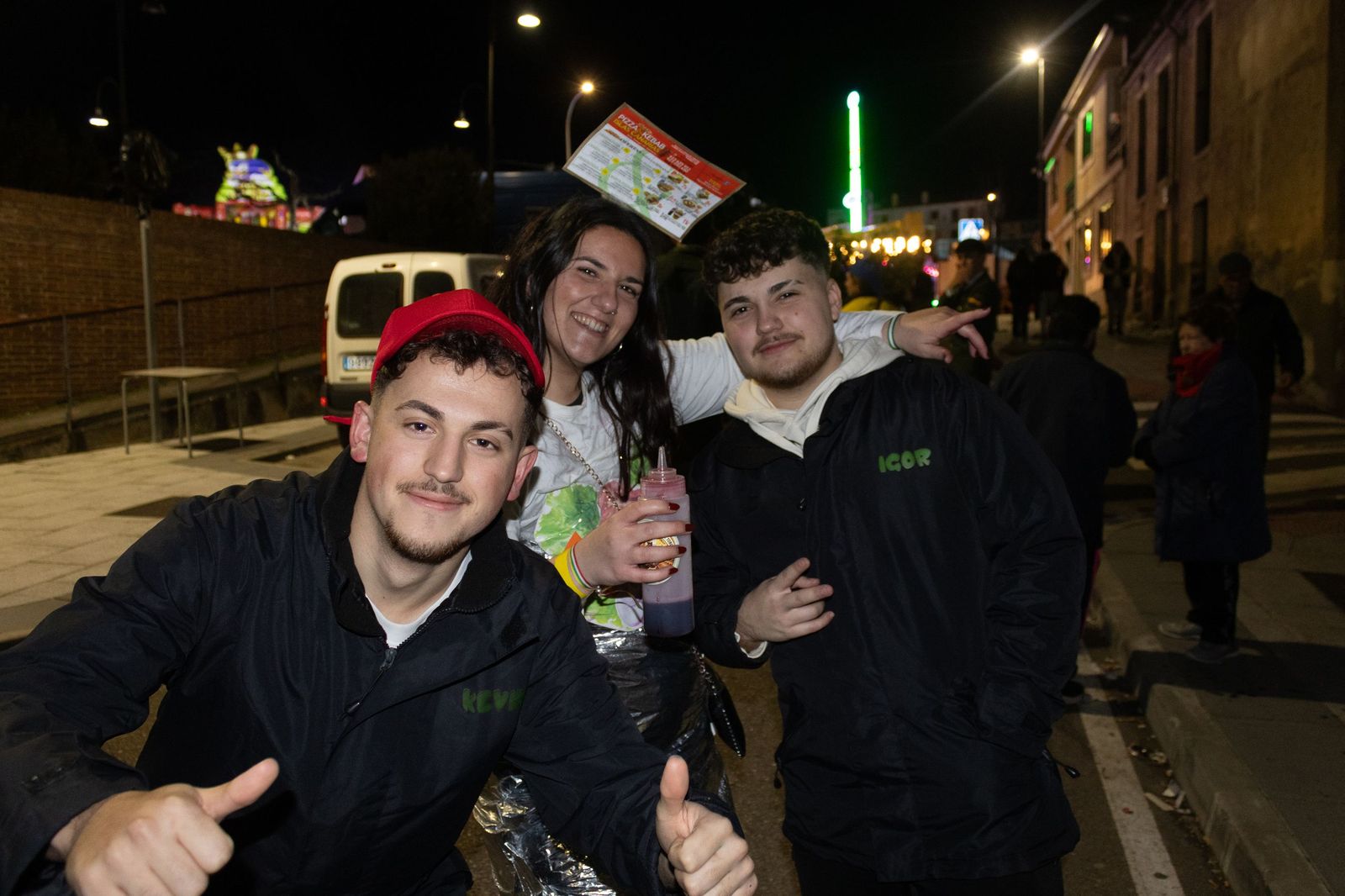 Salamanca de noche, sábado del Carnaval del Toro de Ciudad Rodrigo