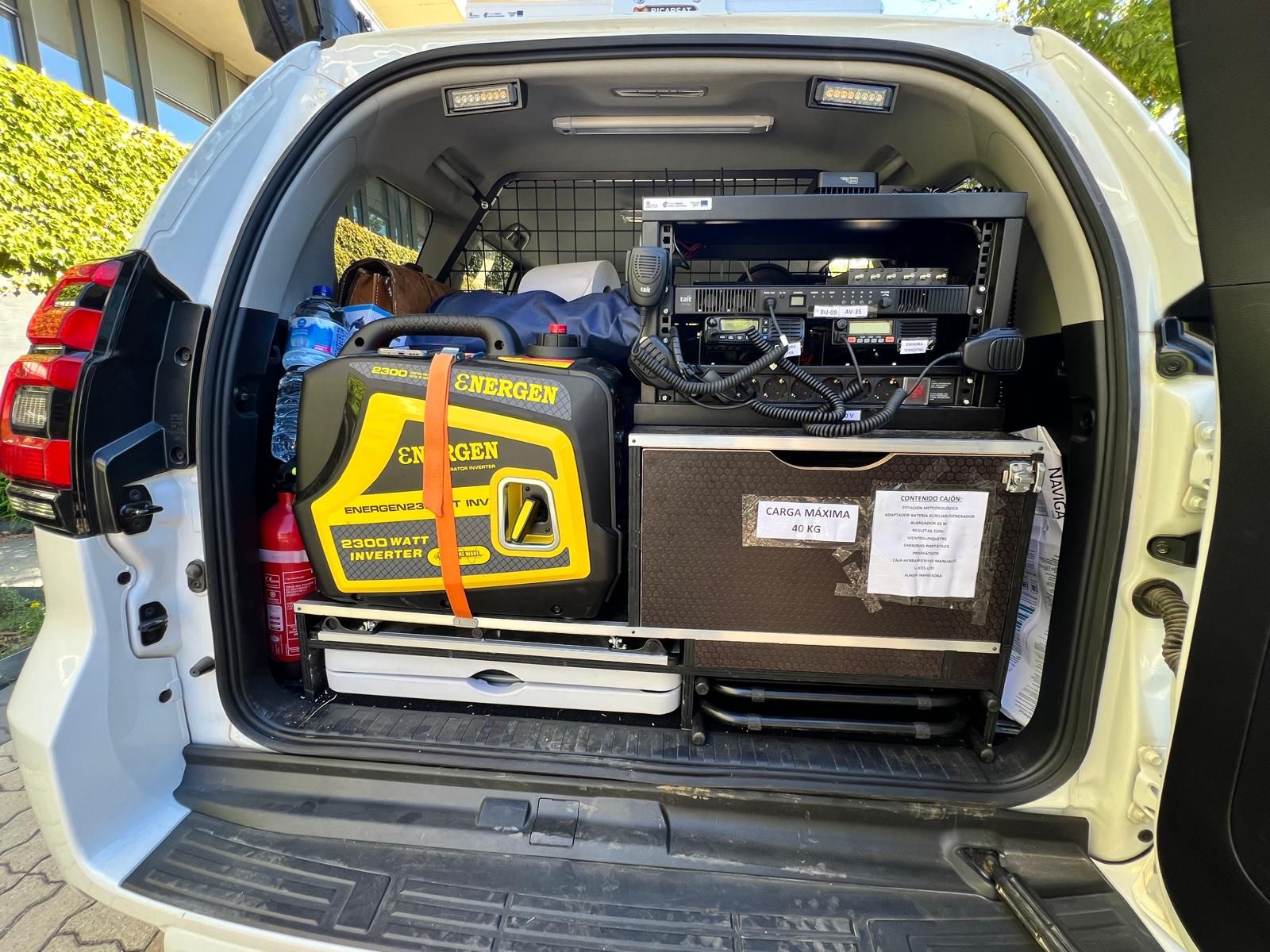 Presentación vehículo de puesto de mando avanzando para Incendio Forestales . Foto S24H