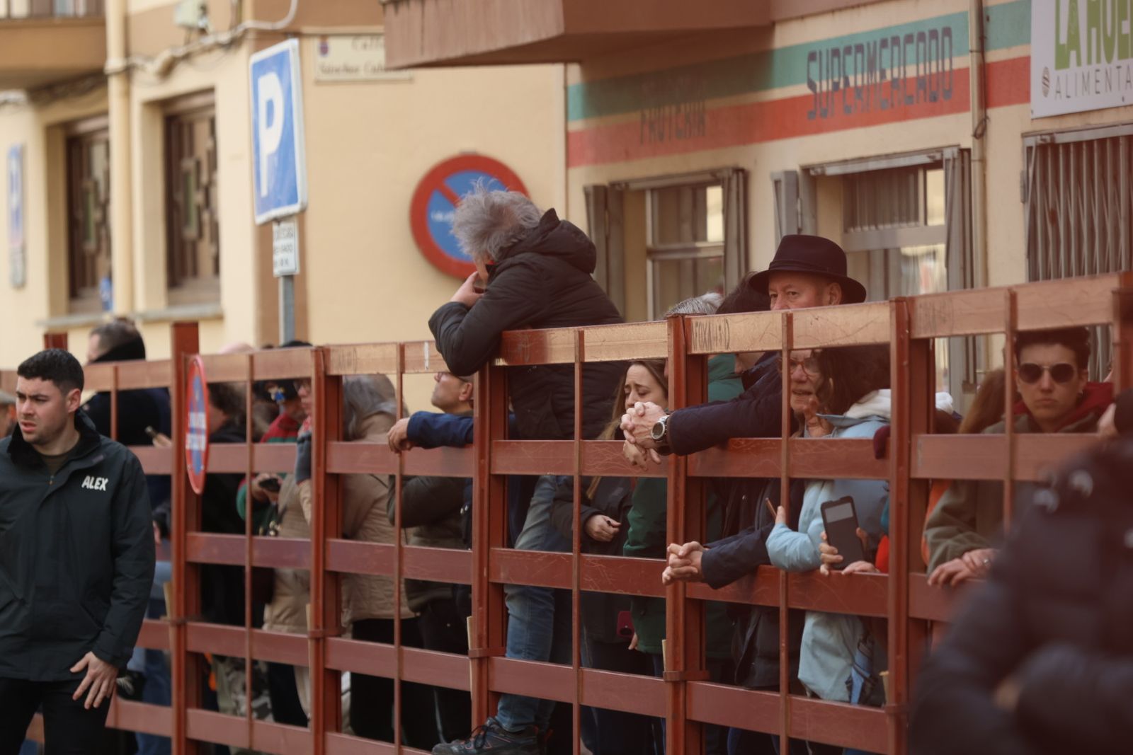 Ambiente del Encierro tradicional del lunes 17 de febrero