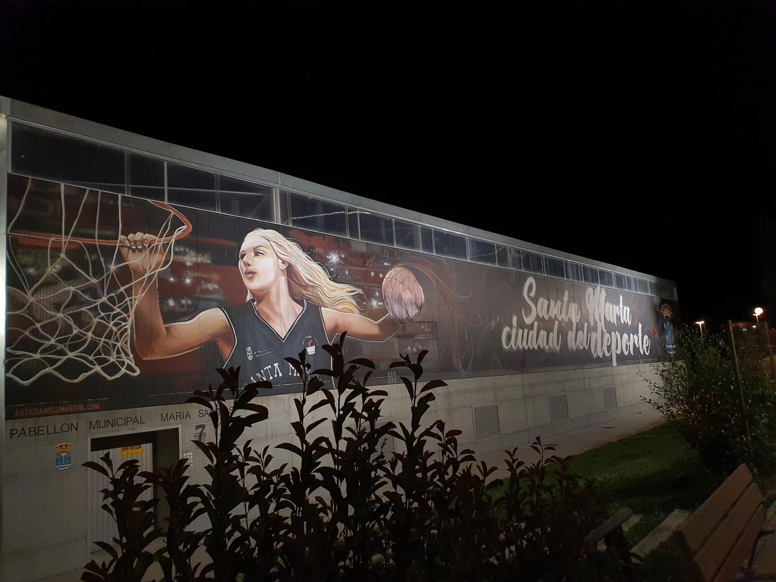 Uno de los murales ubicados en el municipio de Santa Marta