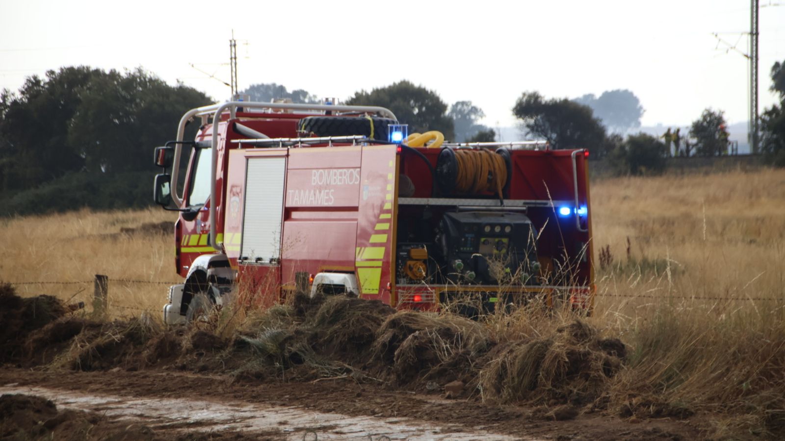 Un incendio de nivel 2 afecta al entorno rural de Martín de Yeltes