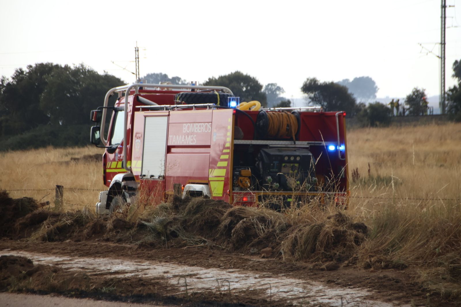 Un incendio de nivel 2 afecta al entorno rural de Martín de Yeltes