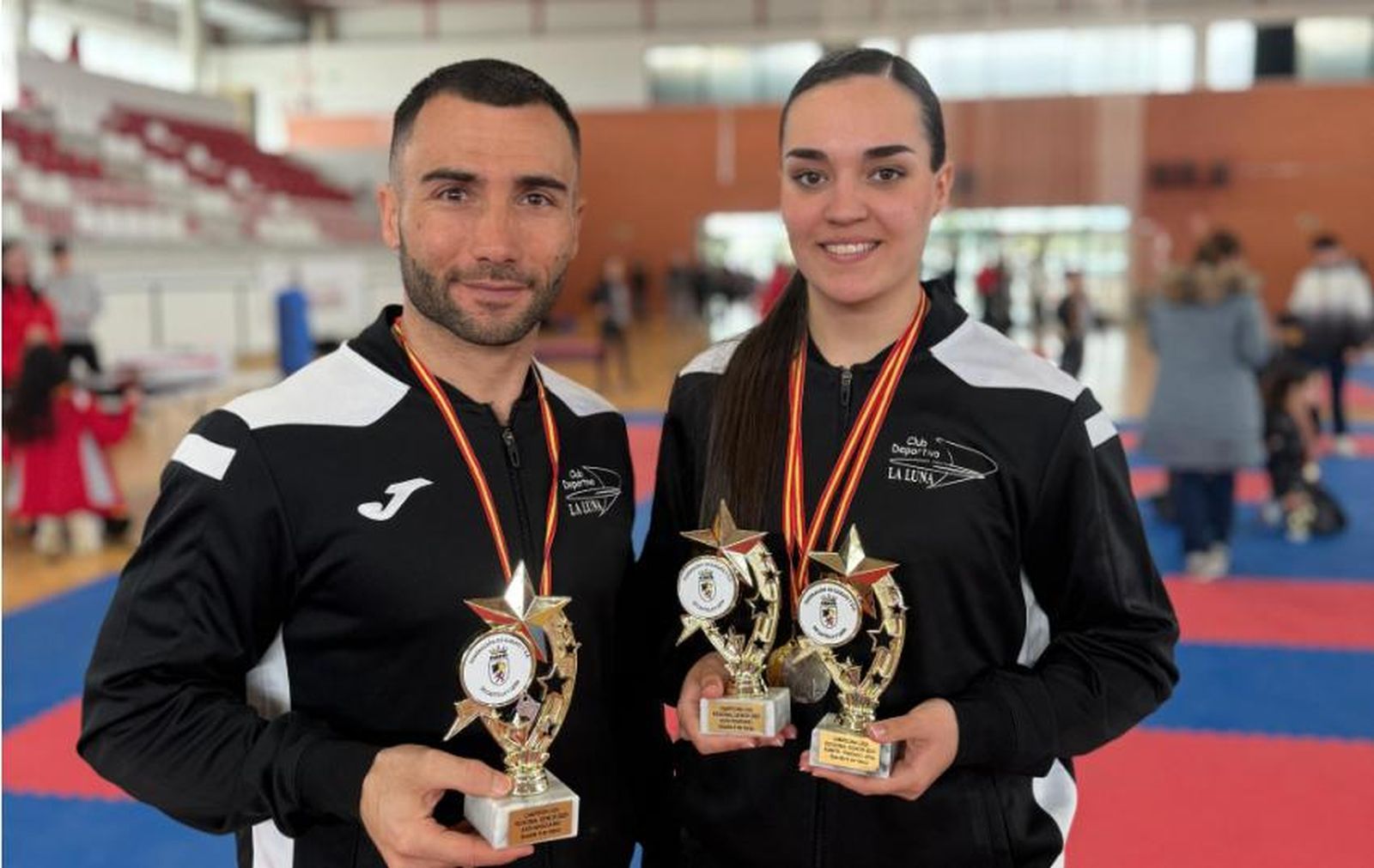 Kike Nieto y Daniella Sánchez vuelven a celebrar otro éxito en la primera Liga Regional de Karate