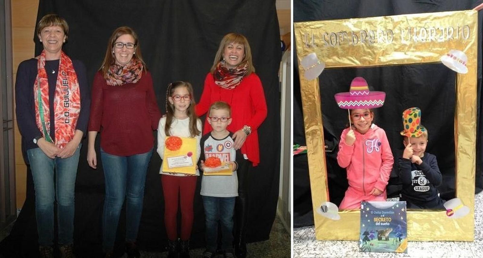 Los hermanos Pilar y Diego Sánchez Santamaría ganan el concurso de photocall literario 