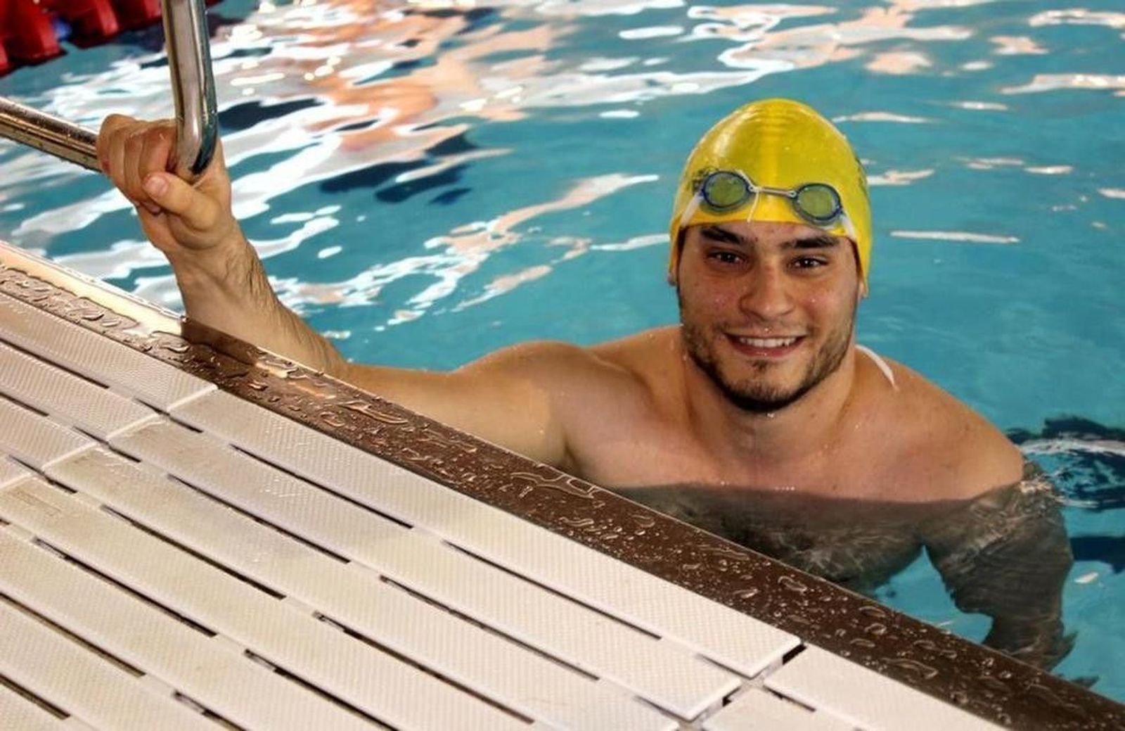 El salmantino Carlos Navarro, campeón de España de 50 y100 braza de Natación Adaptada