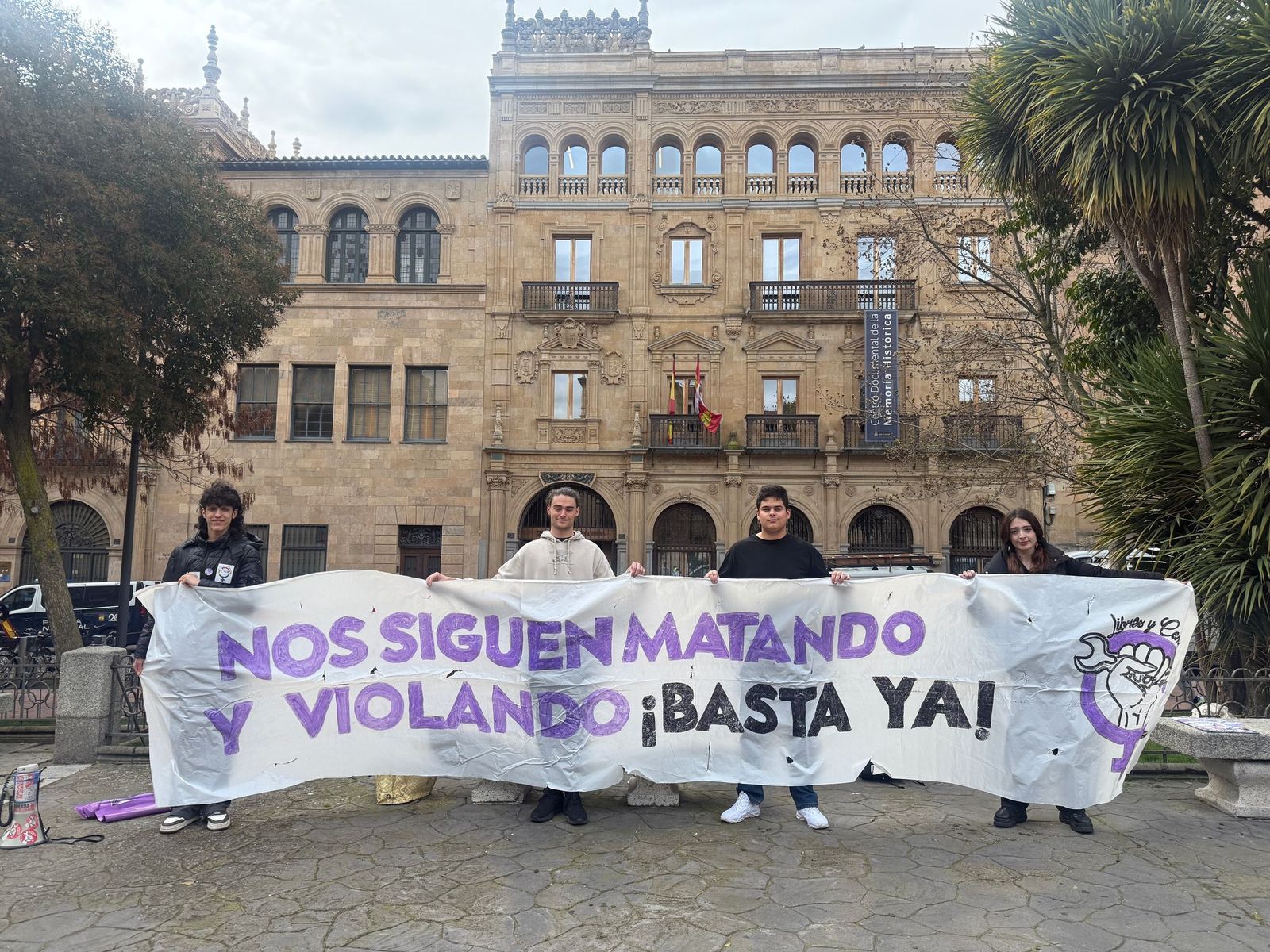 La manifestación  convocada por los  Estudiantes de Salamanca