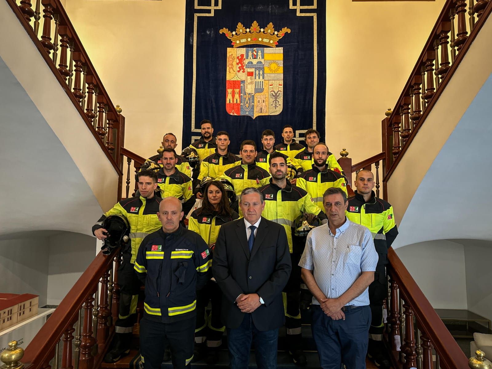 Los bomberos del Consorcio Provincial que han tomado posesión