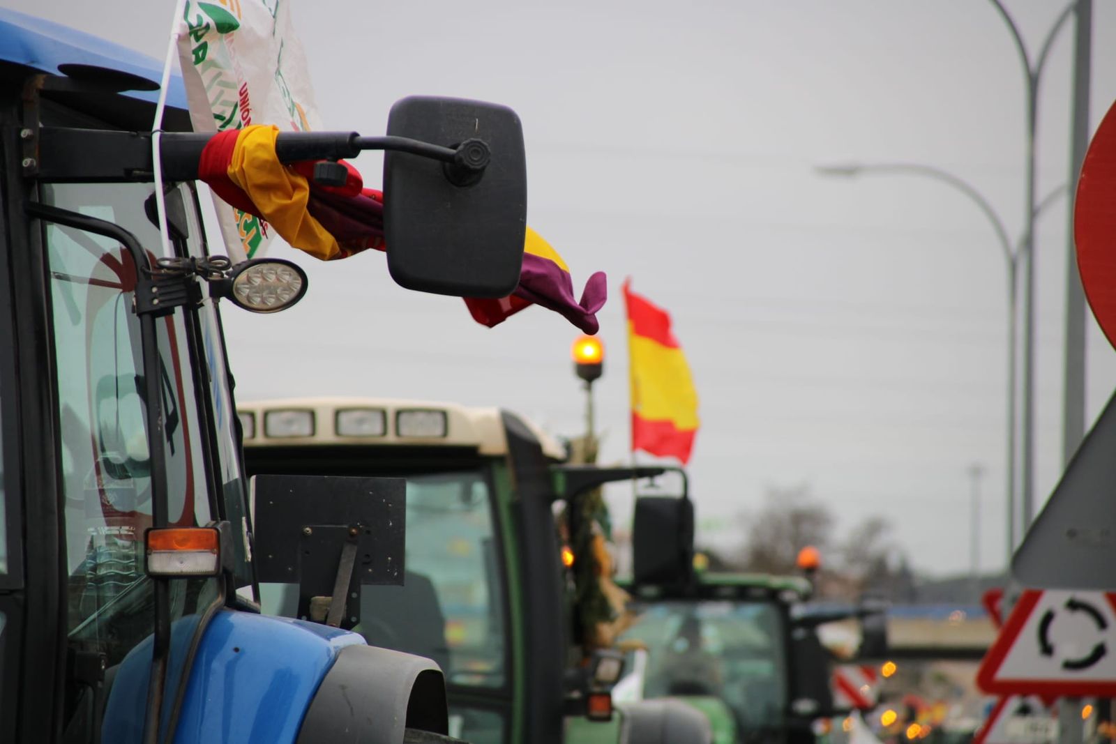 Tractorada en el Helmántico. Foto: Javier S. Fraile