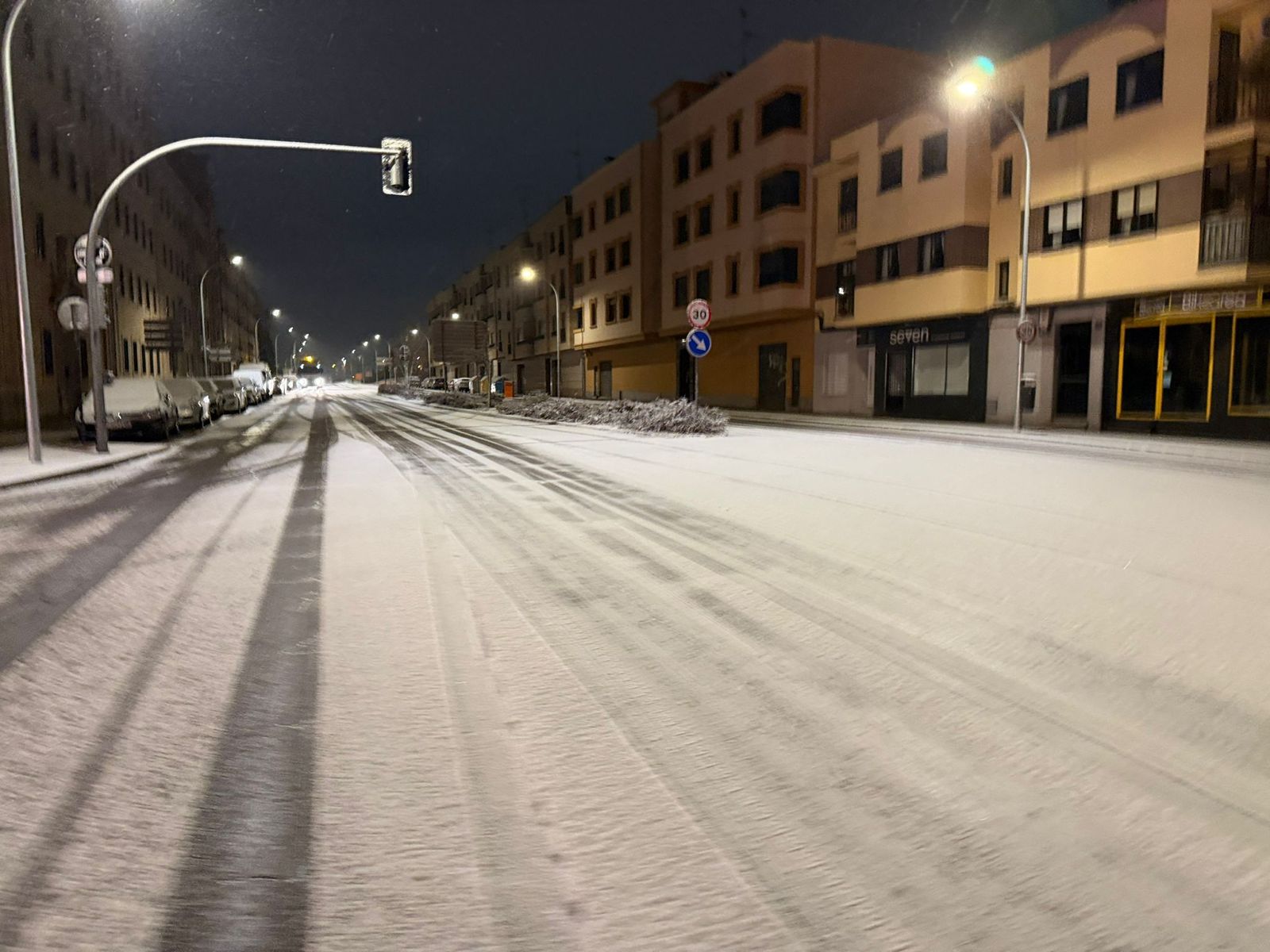 Nieve en Salamanca capital