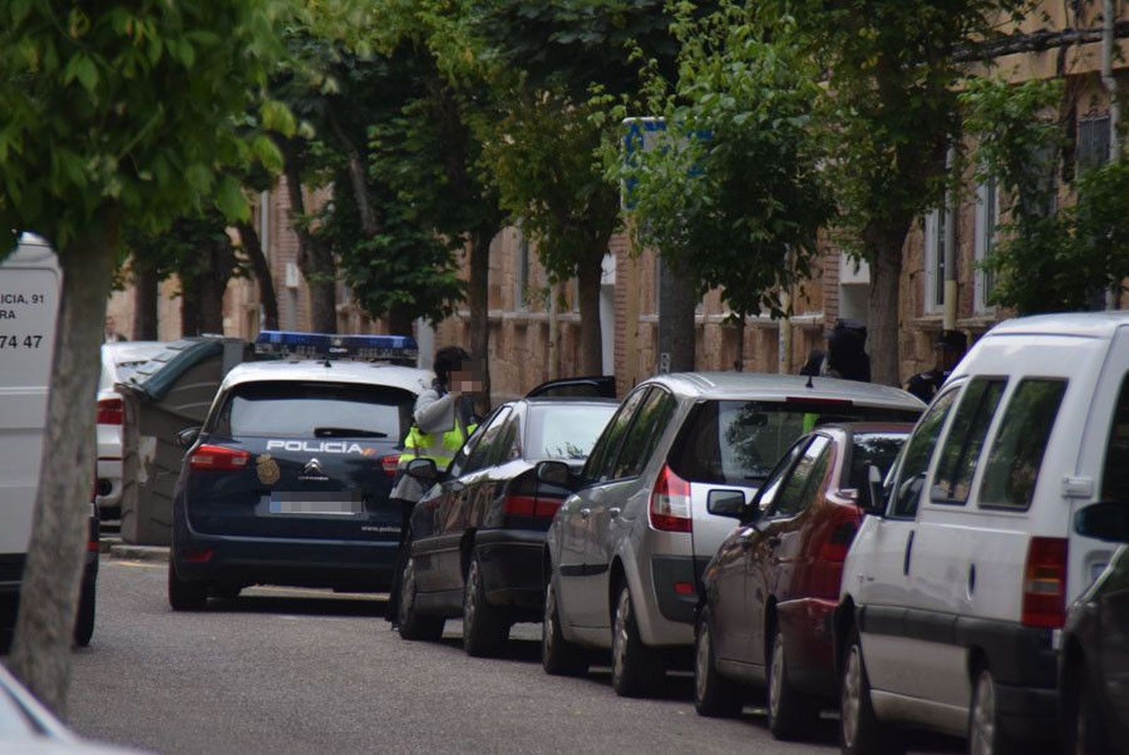 La Policía en la redada de Los Bloques en Zamora. Archivo
