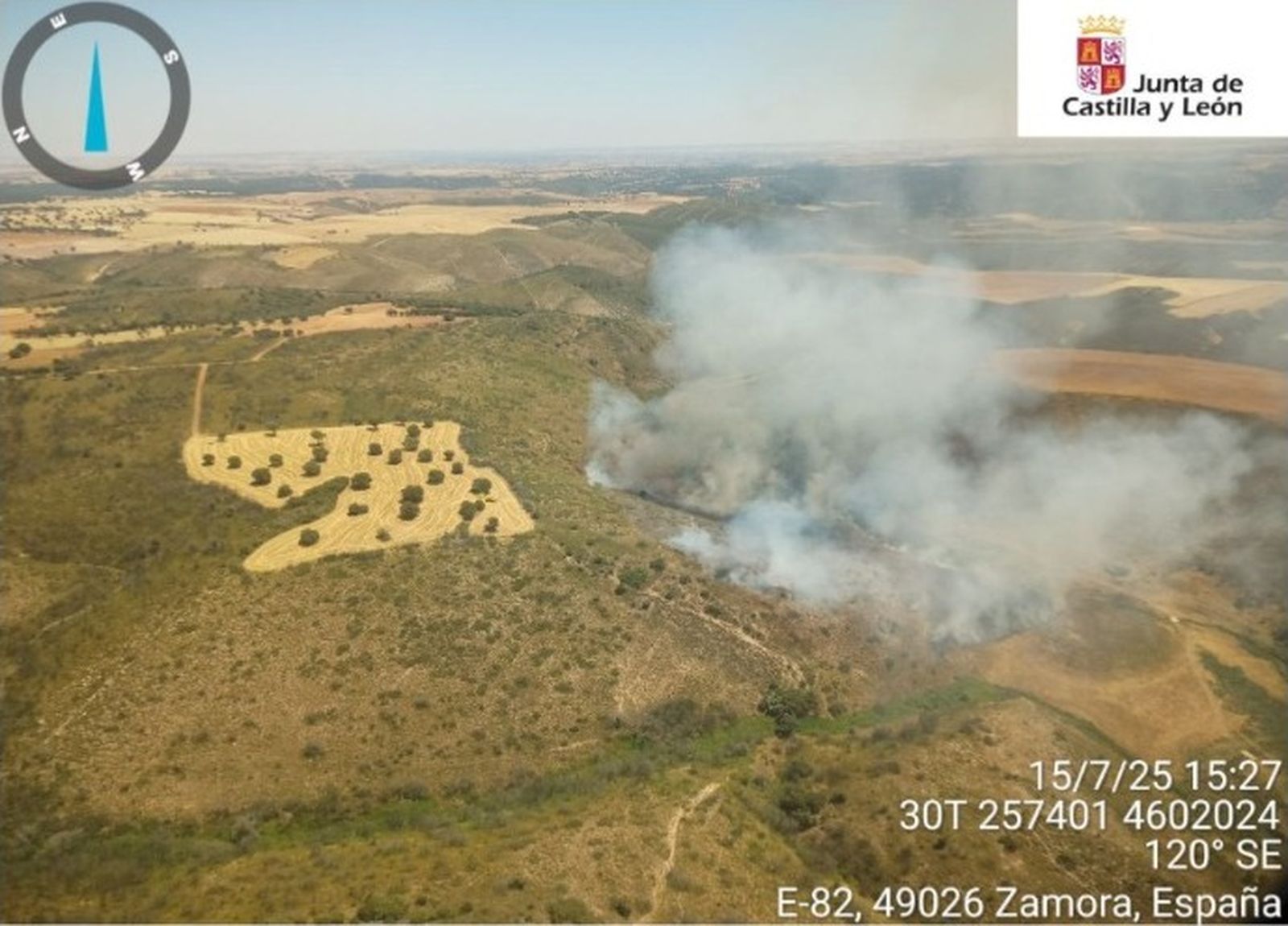 Incendio en Muelas del Pan