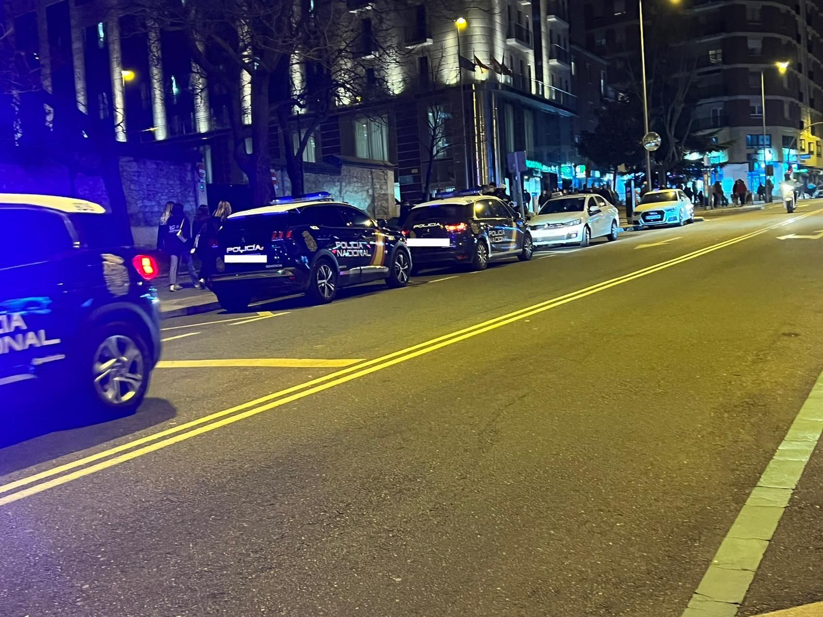 Efectivos de la Policía Nacional, presentes en la Avenida de Villamayor | Salamanca 24 Horas