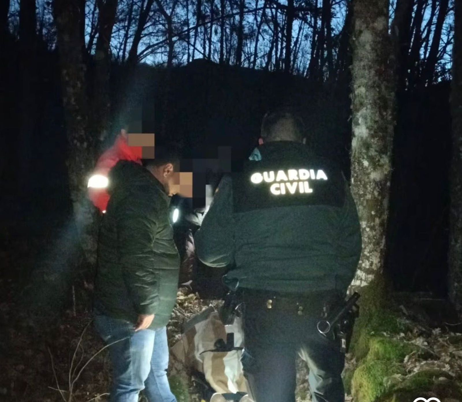 Rescate de una mujer en el monte de El Hortigal