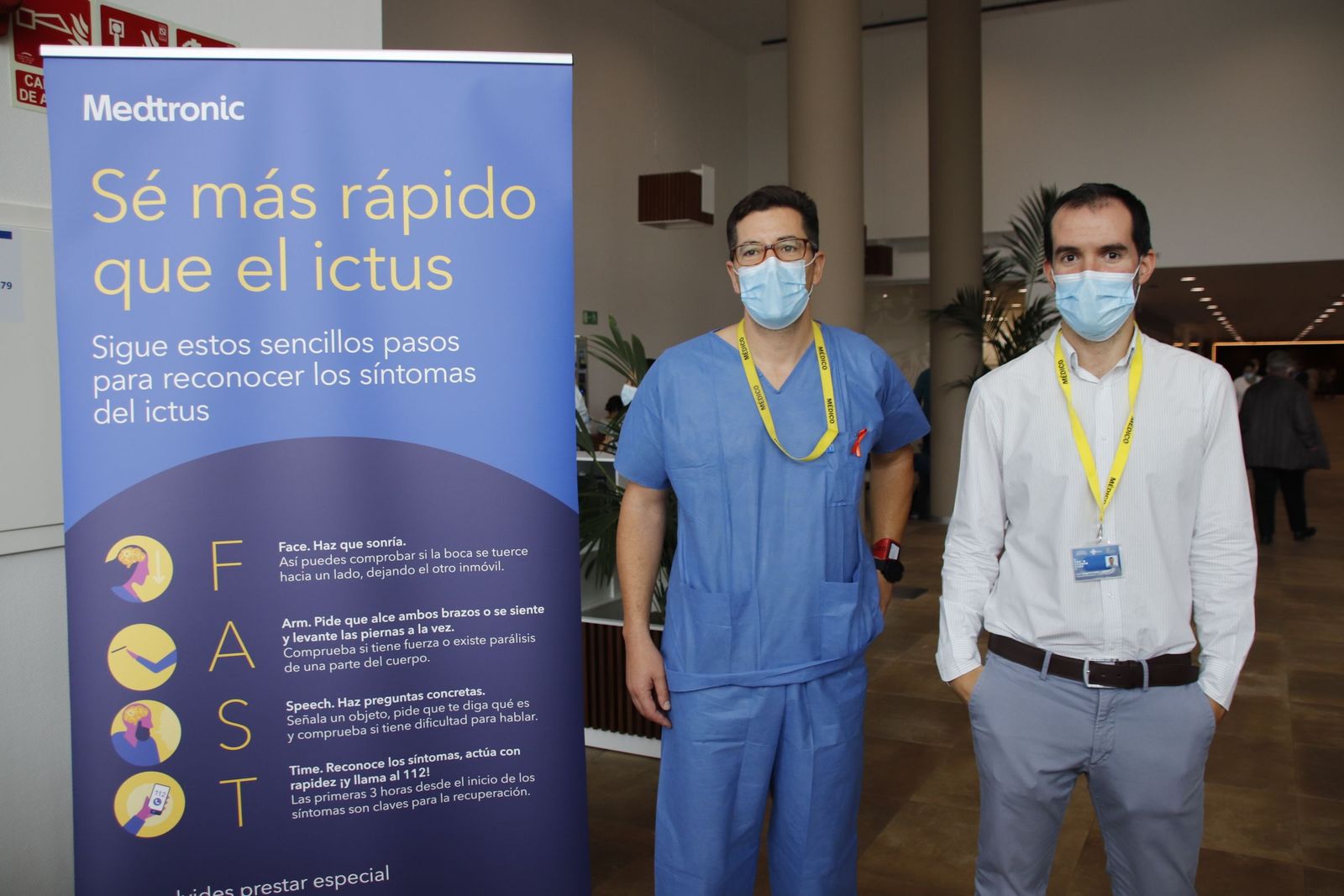 Luis López Mesonero y  Miguel Ángel Castaño, realizan una jornada informativa con motivo del próximo Día Mundial del Ictus