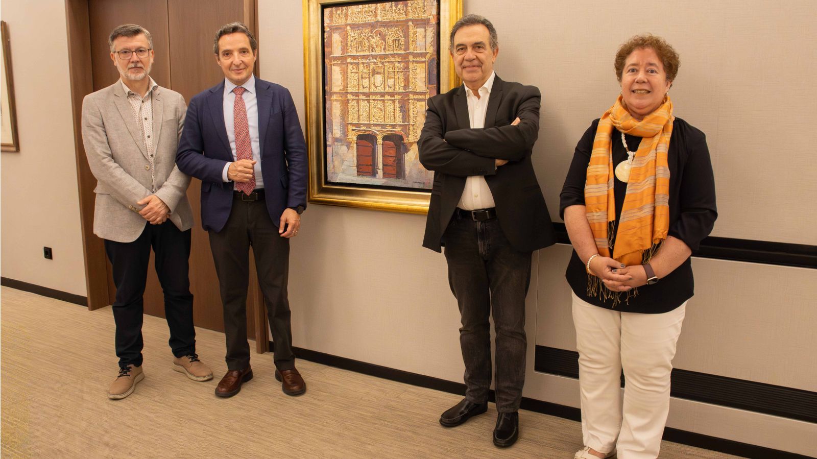 El Rectorado incorpora al patrimonio de la USAL el óleo “Universitas”