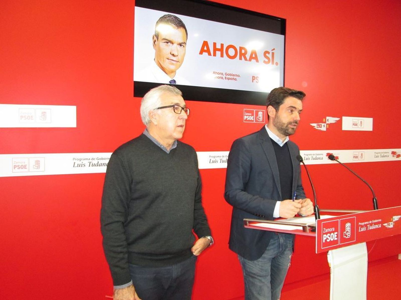 PSOE Zamora. Antidio Fagúndez y José Fernández (1)