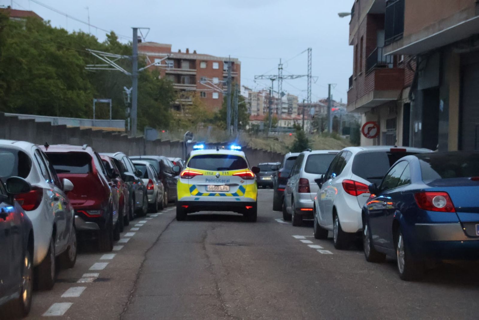 Policía Local en la calle Barberán y Collar