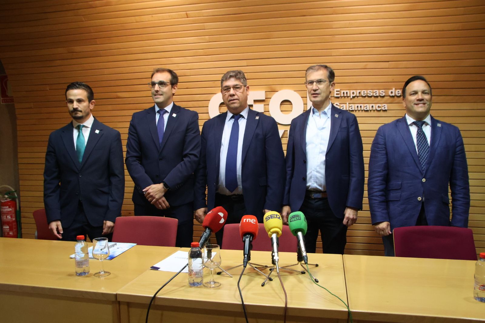 El presidente de CEOE CEPYME Salamanca, Paulino Benito, presenta la candidatura de la Confederación a las elecciones de la Cámara de Comercio de Salamanca