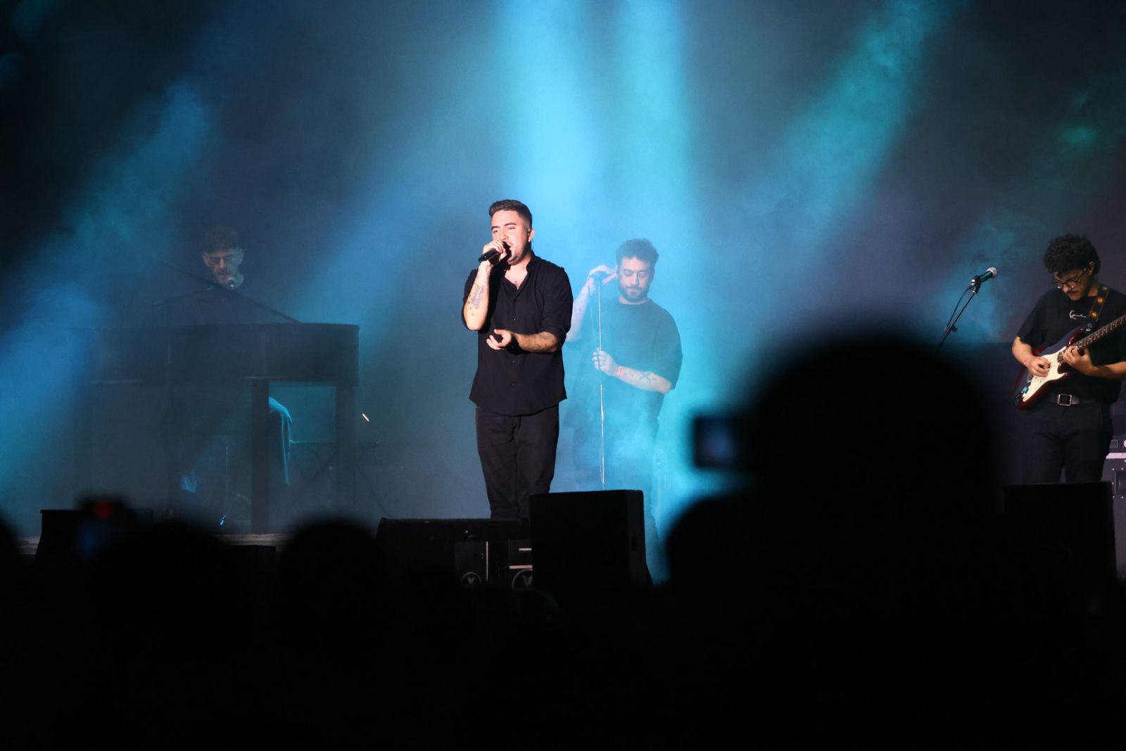 Concierto de Beret en la Plaza de la Concordia
