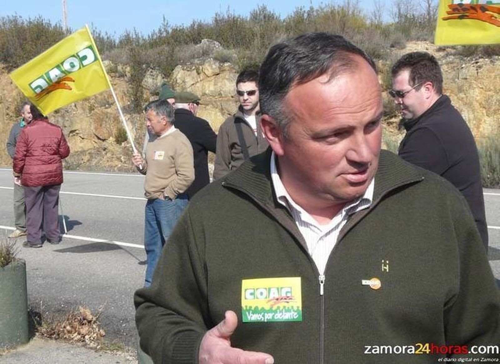 José Manuel Soto en una manifestación