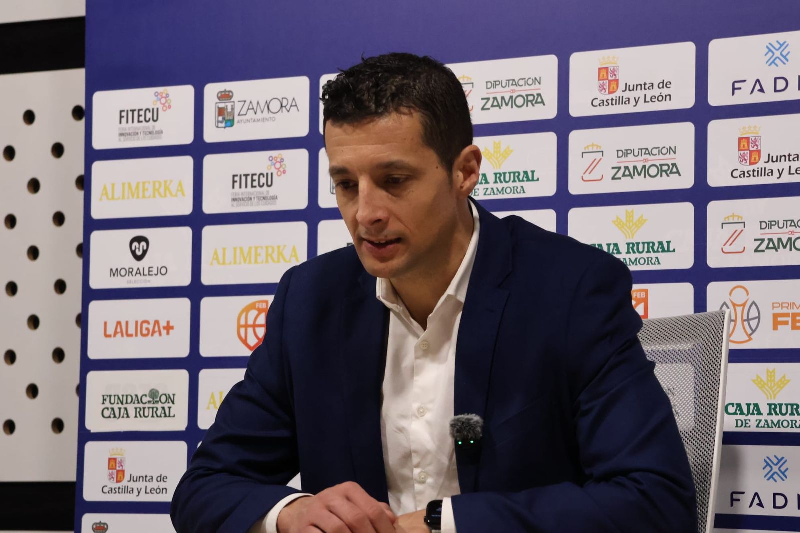 Saulo Hernández, en rueda de prensa